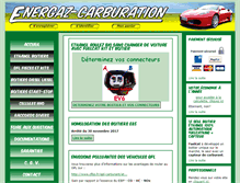 Tablet Screenshot of energaz-carburation.fr